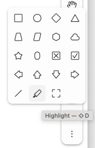 BBB 3.0 whiteboard shapes and highlight tool