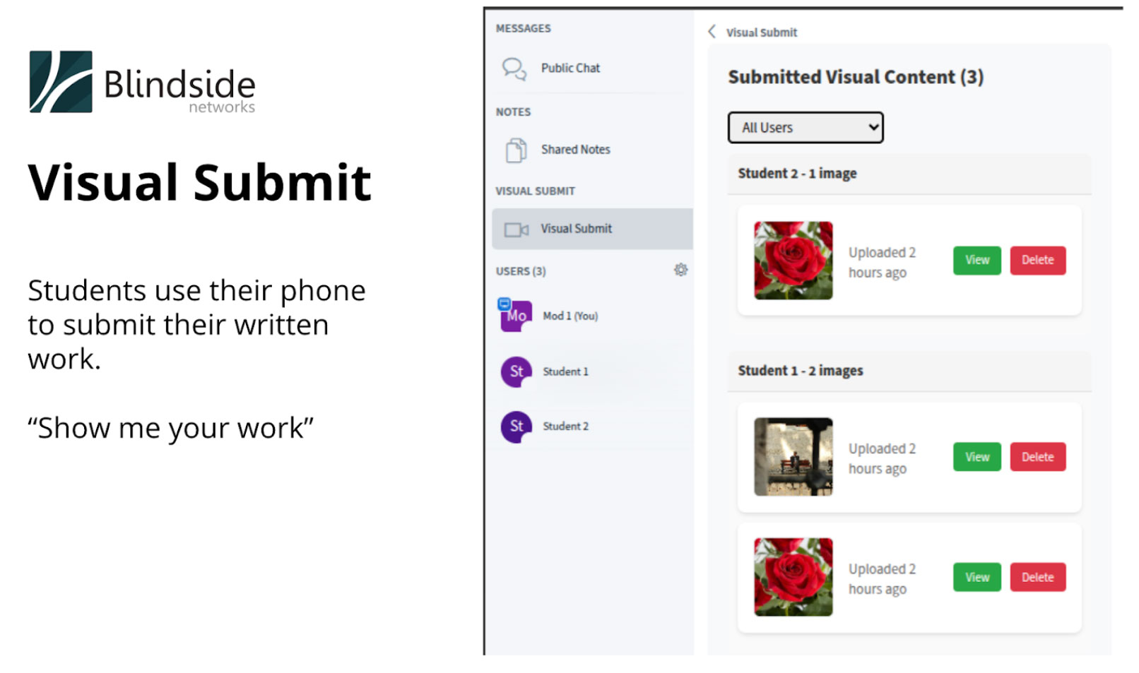 Visual submit