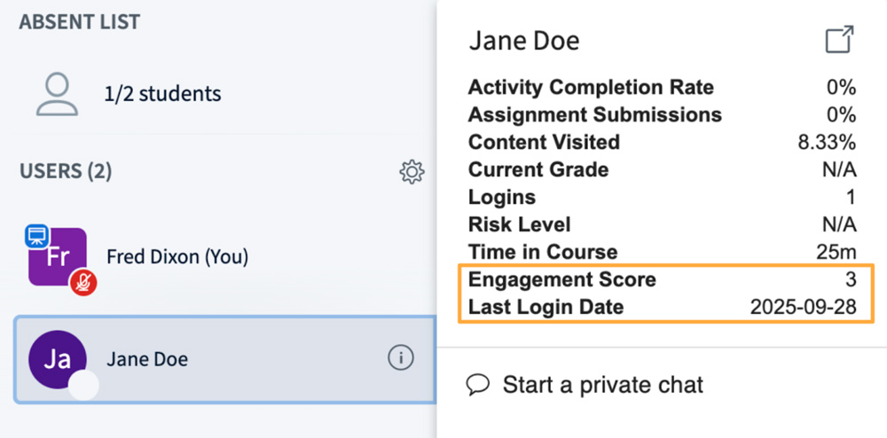 Analytics from Moodle at your fingertips in BigBlueButton